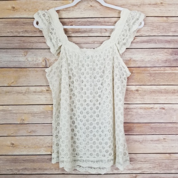 Pinky Lace Tank Top Size Large - Picture 7 of 7